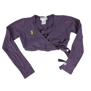 AG Isabelle's Purple Wrap Ballerina Sweater for girls size Medium